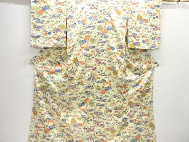 JAPANESE KIMONO / KOMON / FLOWER & PLANT 